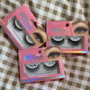 Silk Mink 3D Volume Lashes - Set of 3 for $10